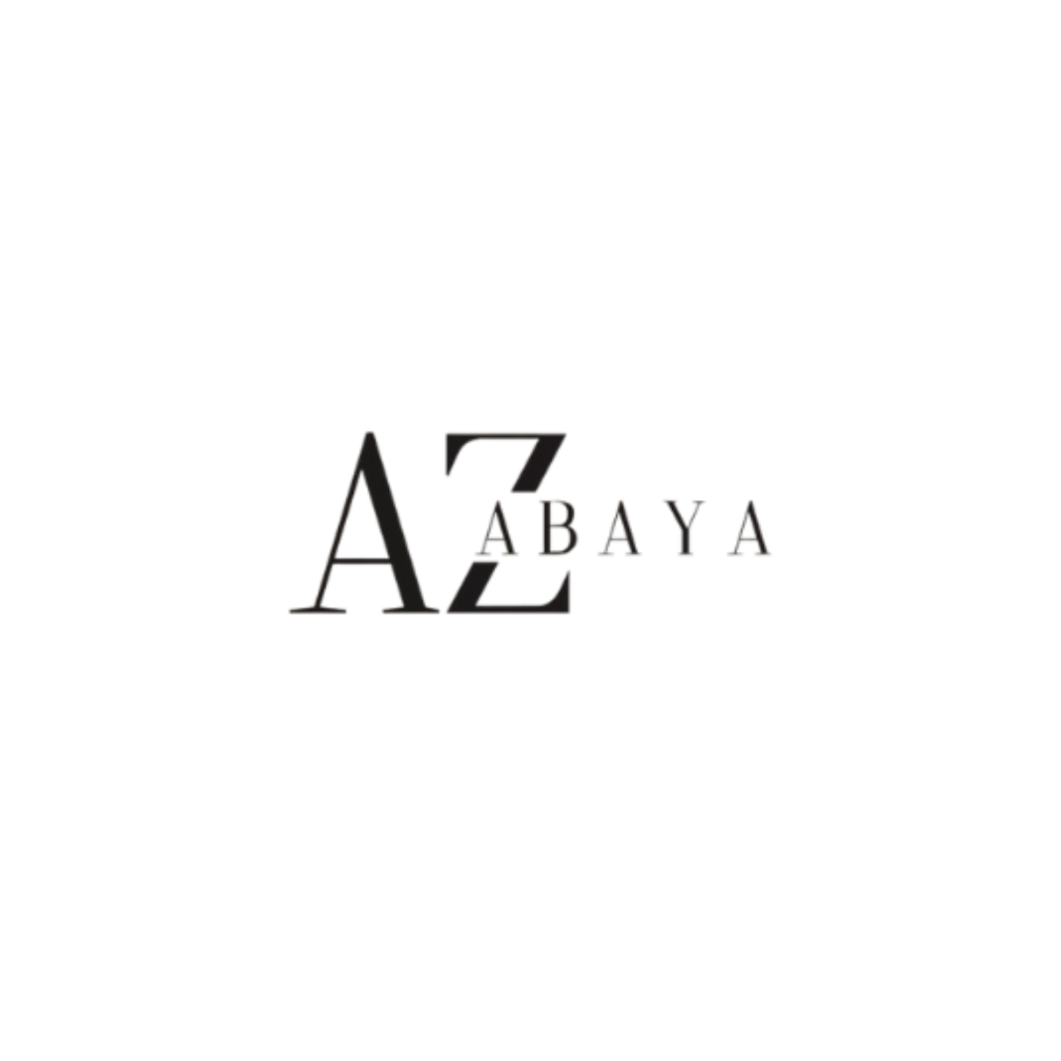 AZ Abaya Logo to showcase our clients and our social media management page