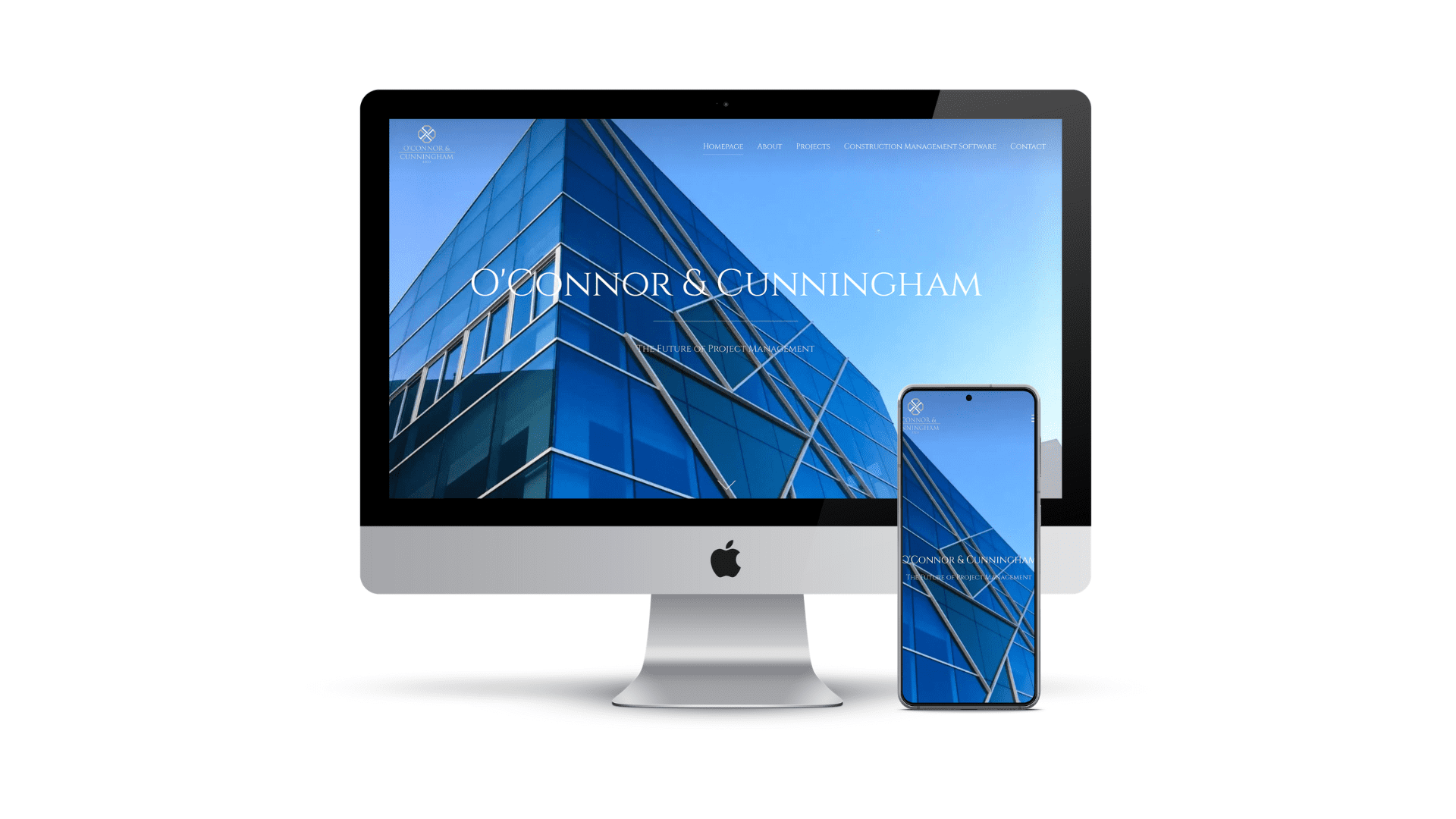 OCC Computer Layout to Showcase our portfolio and website design services
